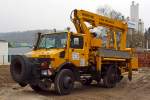   Zweiwege Unimog U1650 mit Arbeitsbühne HU 1600-2T (Kleinwagen-Nr.