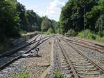 Wurzbach Richtung Streckenende am 30.August 2022.