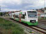STB VT112 und VT111 verließen,am 17.Juli 2025,Meiningen.