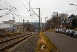 Hier kurz vor dem Bahnhof Siegen-Weidenau bei ca.