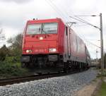 Dank guter Info von der Insel Rgen konnte ich    HGK 185 632-7 mit Sonderzug von Ostseebad Binz nach Kln bei der Gterumfahrung Hhe Rostock Hbf fotografieren.09.10.2011