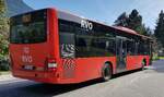 MAN Lion`s City rollt als Linienbus durch Berchtesgaden im Juni 2022