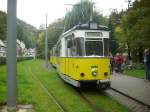 Kirnitschtalbahn in Bad Schandau Richtung Beuthenfall.