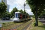 3349 mit dem Rheinturm im Hintergrund.