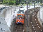 Tatra Straenbahn als  Werkstatt  in Rostock.