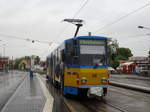 Wagen 316 der TSWB, ein Zweirichtungs-Kt4D (ex EVAG Erfurt), ist am 12.07.17 auf dem Pendelverkehr der Linie 2 zwischen Huttenstraße und Hauptbahnhof unterwegs.