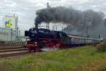 Am 14 September 2019 dampft 01 202 mit ein Sonderzug durch Plochingen die Mäsrklin-Tagen in Göppingen entgegen.