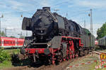 Am 2 Juni 2019 steht 50 0072 mit Umbau-Wagen ins BEM in Nördlingen.