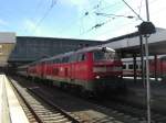 218 426-5 und 218 418-2 verlassen soeben den M�nchner Hauptbahnhof.