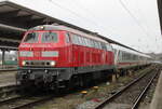 218 834 mit IC 2263(Binz-Hamburg)am 30.01.2026 im Rostocker Hbf.