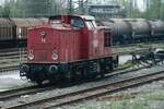 Vom passierender Zug aus wurde am 23 April 2008 PBSV-11 in Hamm Rbf fotografiert.