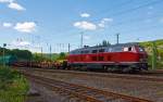 Bedingt durch Defekts und Hauptuntersuchungen an den eigenen MaK On Rail DH 1004 Loks der WEBA hat die Westerwaldbahn zurzeit die schne altrote 215 086-0 (alias 225 086-8) von der RE - Rheinische