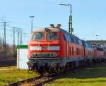   Die 218 217-8 (92 80 1218 217-8 D-DB) am 09.03.2014 im DB Museum Koblenz-Lützel.