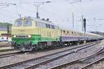 BrohltalBahn 218 396 steht am 28 April 2018 in Trier.