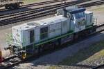 CFL Cargo Mietlok 1109, (92 80 1271 016-8 D-AT-LU), Vossloh G 1000 BB, Fabriknr. 5001541, Baujahr 2004,  Bauart B’B‘-dh, seit 2021 von der CFL gemietet, steht in der Abstellung auf dem Gelnde von Arcelor Mittal, gesehen vom Vlodukt aus in Esch Belval. 08.03.2024

Like the Bummblebee we work hard all day every day for our future foryou 	  
Wie die Hummel arbeiten wir jeden Tag, den ganzen Tag hart fr unsere Zukunft fr Sie.
