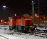 Die 335 152-5 der DB Schenker Rail Deutschland AG (ex DB 333 152-7) abgestellt am 08.12.2012 im Bahnhof Offenburg.