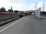 611 014 und 611 034 als Ire 3052 abfahrbereit in Ulm hbf.