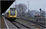 Der DB VT 612 009 wartet in Lindau auf die Abfahrt nach Friedrichshafen.