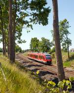   Der Dieseltriebzug 648 957 / 648 457 (95 80 0648 957-8 D-DB / 95 80 0648 457-9 D-DB) ein Alstom Coradia LINT 41 der DB Regio, als RB 85 (Lübeck - Sierksdorf - Oldenburg in Holstein -