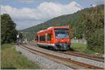 Der DB 650 016 ist als RB74 17937 von Pforzheim nach Nagold Stadtmitte unterwegs und hat beim Verlassen des Bahnhofs von Nagold sein Ziel schon fast erreicht.