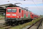 112 108 stand am Vormittag des 25.07.2026 im Rostocker Hbf.
