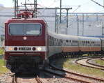 WFL 243 201-1 mit SDZ 74200(Leipzig-Warnem�nde)bei der Einfahrt in Warnem�nde.06.06.2026