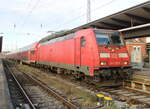 146 276-1 stand am Mittag des 16.01.2026 mit RE 4310 von Rostock nach Bad Kleinen im Rostocker Hbf.