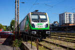 Die Rem 487 001-0 „Murmeltier“ (91 85 4487 001-0 CH-SRA) der Salzburger Eisenbahn Transportlogistik (SETG), ex SRT Rem 487 001, ex BTK 187 010, ist am 07 September 2024 beim Hauptbahnhof