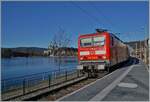 Die DB 143 334-5 verlässt mit ihrem Doppelstockzug Schluchsee in Richtung Seebrugg.