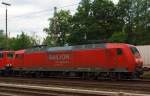 145 015-4 der DB Schenker Rail abgestellt am 10.07.2012 in Kreuztal.