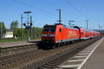 DB: RE nach Basel Badischer Bahnhof mit der 146 111-0 bei der Einfahrt Weil am Rhein am 6.