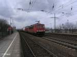 155 249-6 und 232 495 mit Kesselzug in Saarmund.