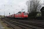 185 130-2 mit dem Winner Spedition in Hattenheim am Rhein.