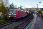 Auch wenn es nur eine rote DB185er ist, endlich nochmal einen Güterzug vor der Linse.