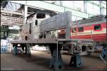 Der Rahmen der Baureihe 29X, hier 294 784, mit den K�sten f�r die elektrische Anlagen (135 Jahre Werk Cottbus, Cottbus 19.09.2009)