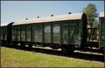 DR 40 50 947 0583-8 ist ein Wohnwagen Gb-Bahnbau, ZNL STE Magdeburg (Dampflokfest im Traditionsbahnbetriebswerk Sta�furt, gesehen Sta�furt-Leopoldshall 05.06.2010)