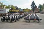 Rads�tze f�r die verschiedensten G�terwagen im Au�engel�nde ( 135 Jahre Werk Eberswalde - Tradition mit Zukunft , 08.06.2013)