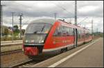 DB 642 163  Stra�e der Romanik  wurde zwischen dem Bahnhof Lutherstadt Wittenberg und dem ehemaligen Bahnbetriebswerk am 15.09.2013 an den Bahnaktionstagen des F�rdervereins Berlin-Anhaltinische