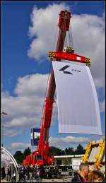 Eindrucksvoll pr�sentiert sich der Notfallkran KRC 1200 der Firma Kranunion GmbH (Kirow).