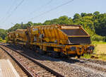 Baustelle im Bahnhof Katzenfurt (Lahn-Dill-Kreis) am 20.07.2013: Der MFS 40/4-A-ZW der H.