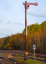   Bahnhof Herdorf am 08.11.2020, die Gleis-Bauarbeiten sind abgeschlossen, ab Montagmorgen den 09.11.