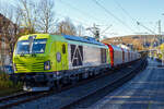 Die an die Dortmunder Eisenbahn GmbH (DE) vermietete SIEMENS Vectron Dual Mode 248 056-4 (90 80 2248 056-4 D-DE) der Alpha Trains Luxembourg s.à.r.l.