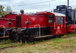   Die DB 323 852-4, ex DB Köf 6782, im DB Museum in Koblenz am 04.09.2020  Die Köf II wurde 1960 von Jung, Jungenthal bei Kirchen a.d.