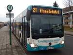 Mercedes Citaro III der Neubrandenburger Verkehrsbetriebe in Neubrandenburg.