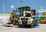   Der Graziella Zweiwege-Böschungsmäh-LKW (ZW-Saugmäher-LKW) der Müller Gleisbau AG wurde auf der Messe “transport logistic 2019“ in München (hier 05.06.2019) auf