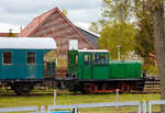 Die zweiachsige Deutz 42845 vom Typ A4M 420 R der MKO - Museumseisenbahn Küstenbahn Ostfriesland e.