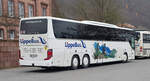 Setra S 417 GT von LIPPE-Bus steht im Dezember 2022 in Miltenberg