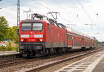   Die 143 925-6 (91 80 6143 925-6 D-DB), ex 243 925-5, erreichen am 15.09.2018, mit dem RB 27   Rhein-Erft-Bahn  (Koblenz - Köln - Rommerskirchen), den Bahnhof Bonn-Beuel.