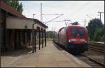 DB Regio 182 005 f�hrt mit dem RE1 Eisenh�ttenstadt am 16.07.2013 durch Biederitz