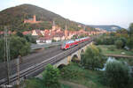 445 046 als RE 55 4648 Würzburg - Frankfurt/Main durch Gemünden.